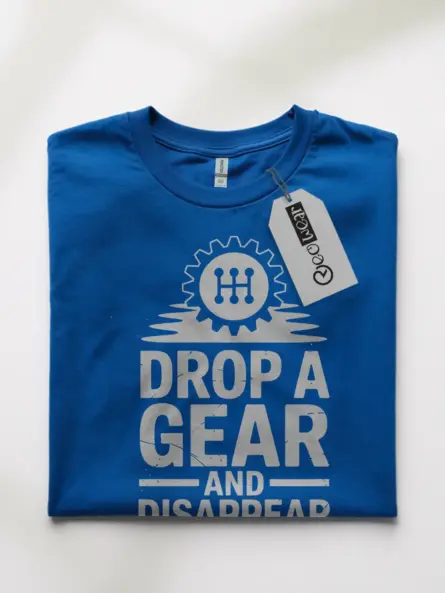 Gear Shift Car Enthusiast T-Shirt – Drop a Gear and Disappear - Image 10