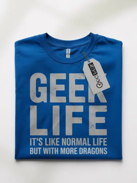 Geek Life Dragon T-Shirt for Nerds - Image 10