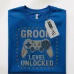 groom level unlocked gamer t-shirt