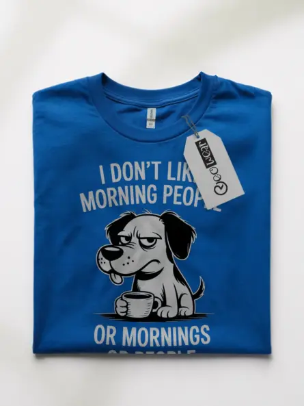 Grumpy Dog Coffee T-Shirt – Funny Anti-Morning Tee for Introverts - Image 10