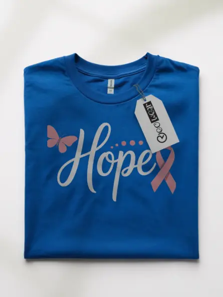 Hope Breast Cancer Shirt – Elegant Butterfly Ribbon Tee - Image 10