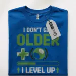 level up birthday gamer t-shirt