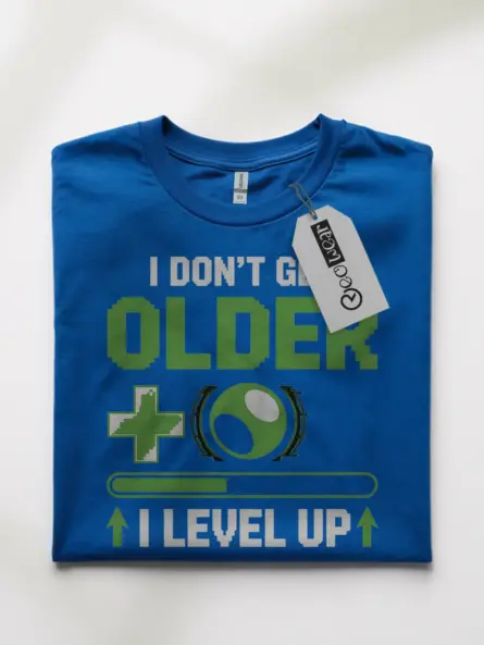 level up birthday gamer t-shirt