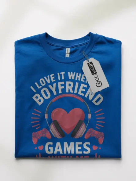 gamer boyfriend t-shirt for girlfriend