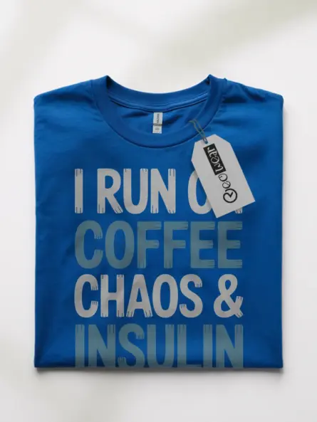 i run on coffee and insulin shirt