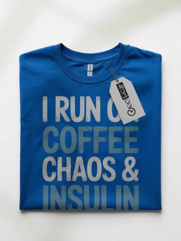 i run on coffee and insulin shirt