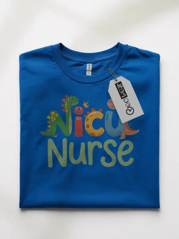 nicu nurse dinosaur t-shirt