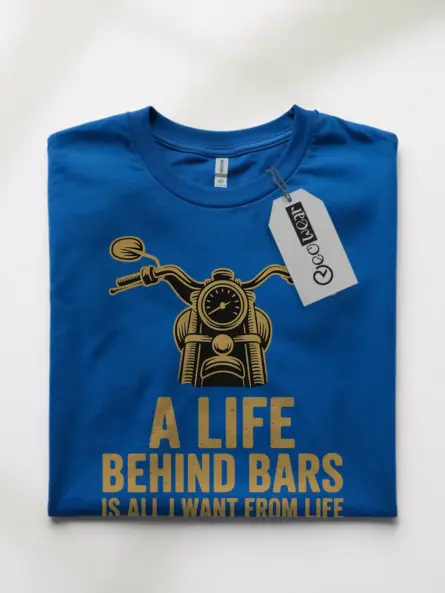 Life Behind Bars T-Shirt – Bold Retro Biker Art Tee - Image 10