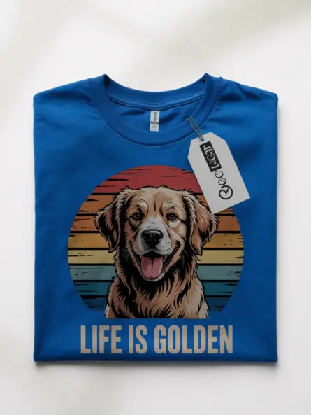 Life Is Golden Shirt – Retro Golden Retriever Tee for Dog Lovers - Image 7