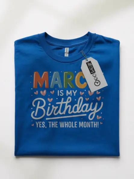 Vibrant March Birthday Shirt for Party Lovers & Gift Givers - Image 10