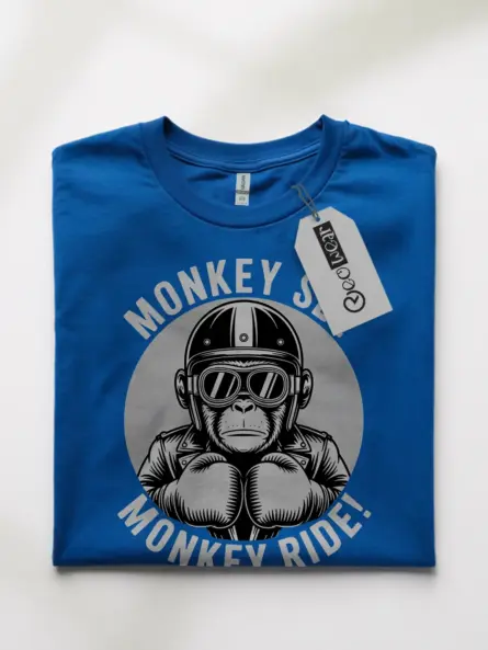 Powerful Monkey Biker T-Shirt – Ride Wild in Gritty Style - Image 10