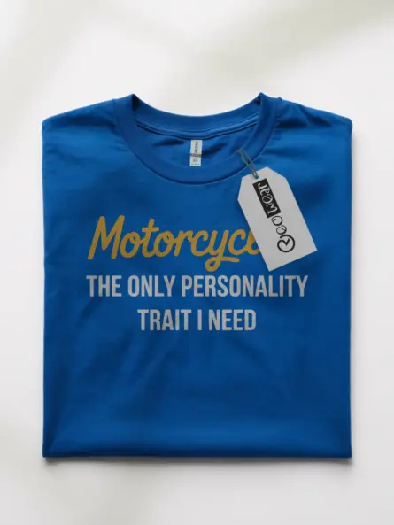 Witty Motorcycle Quote T-Shirt – Minimalist Personality Trait Biker Tee - Image 10