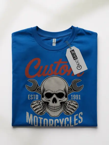 Bold Motorcycle Quote T-Shirt – Vintage Skull Wrench Garage Club Graphic - Image 10