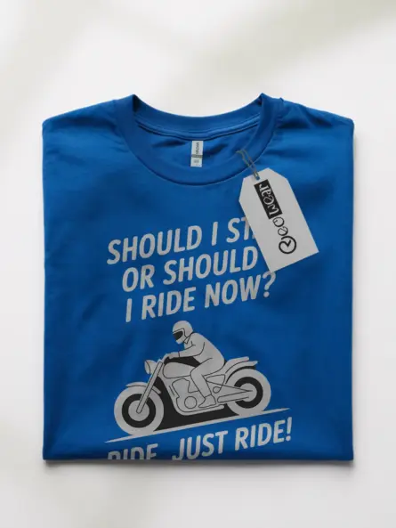 Minimalist Motorcycle Ride T-Shirt – Just Ride with Purpose - Image 10