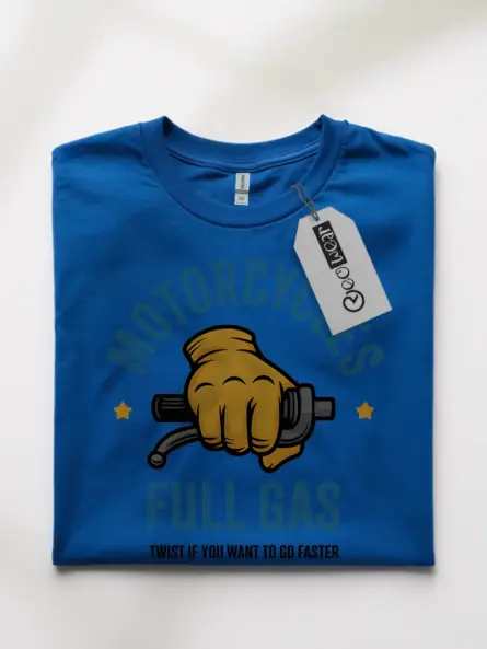 Bold Motorcycle Throttle T-Shirt – Full Gas Retro Rider Style - Image 10