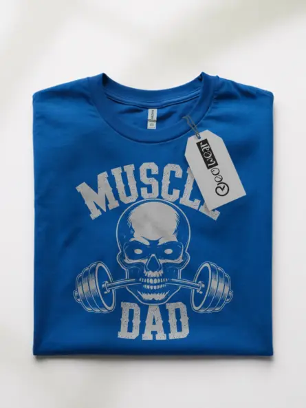 Muscle Dad Graphic Gym T-Shirt for Hardcore Fitness Fathers - Image 10