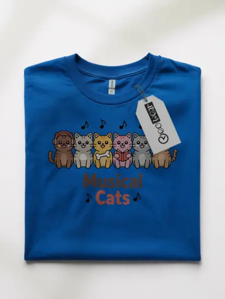 Adorable Musical Cats Music Cat T-Shirt for Pet & Band Lovers - Image 10