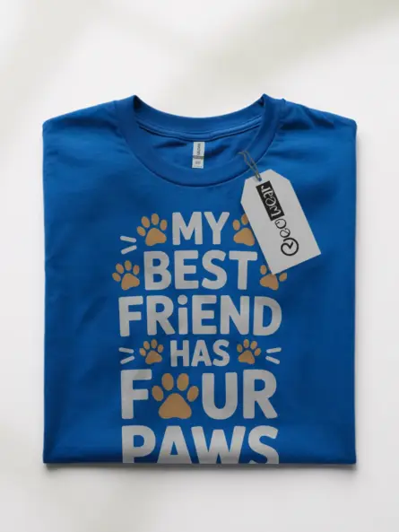 My Best Friend Has Four Paws Shirt – Bold Dog Lover Tee - Image 7