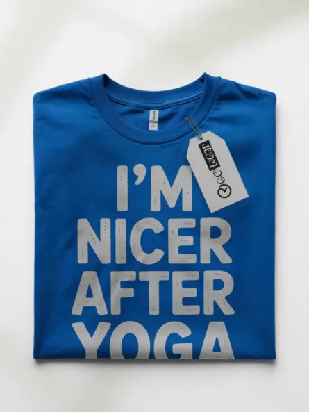 Nicer After Yoga Shirt – Funny Minimalist Self-Care Tee - Image 10