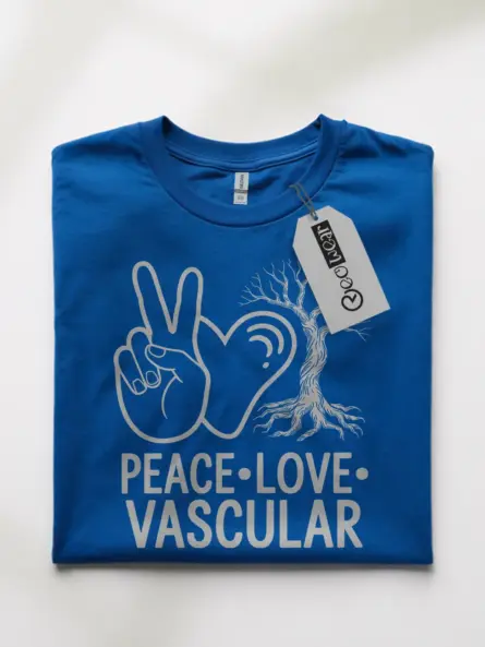 Peace Love Vascular T-Shirt for Medical Heroes - Image 4