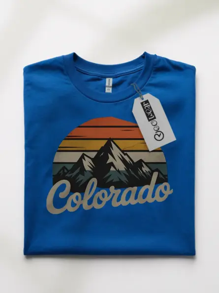 Retro Colorado Mountain T-Shirt for Outdoor Adventure Fans - Image 10