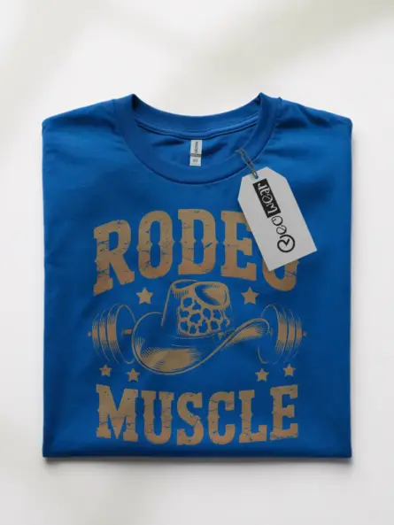 Rodeo Muscle T-Shirt – Vintage Western Cowboy Gym Shirt - Image 10