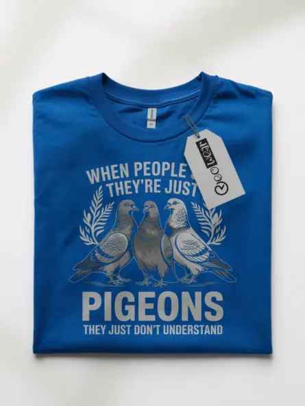 Stylized Pigeon Graphic T-Shirt for Birdwatchers and Urban Wildlife Fans - Image 10