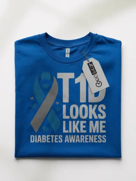 T1D Looks Like Me Shirt – Bold Diabetes Awareness Power Tee - Image 10