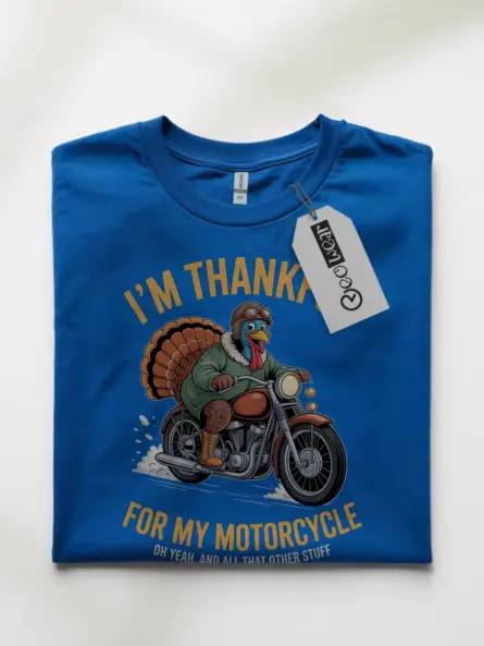 Hilarious Thanksgiving Motorcycle Shirt – Funny Turkey Rider Tee - Image 10