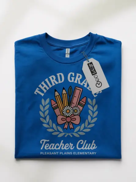 Third Grade Teacher Shirt – Vintage School Club Spirit Tee - Image 10