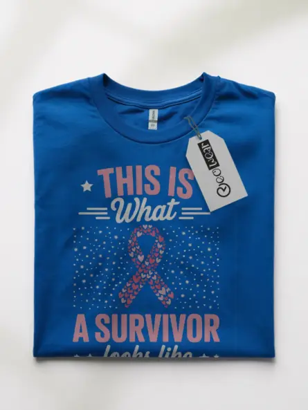Empowering Breast Cancer Survivor Shirt – “This Is What a Survivor Looks Like” Tee - Image 11