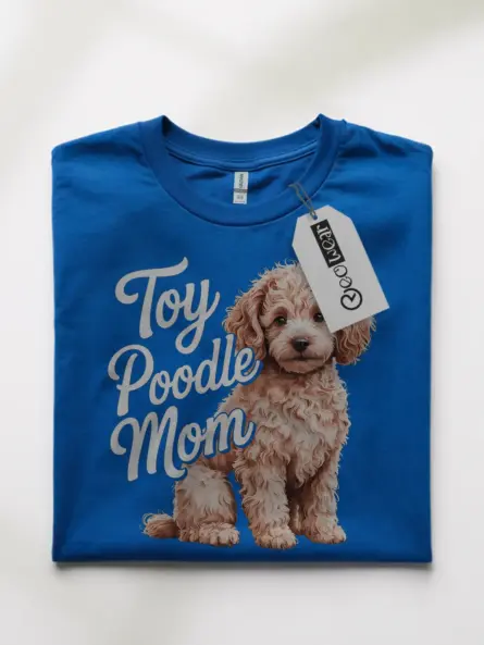 Toy Poodle Mom Shirt – Elegant Apricot Dog Lover Tee - Image 10