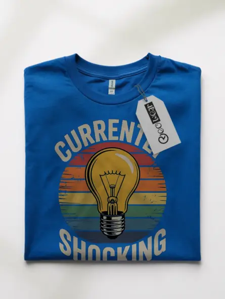 Vintage Electrician Light Bulb T-Shirt - Image 10