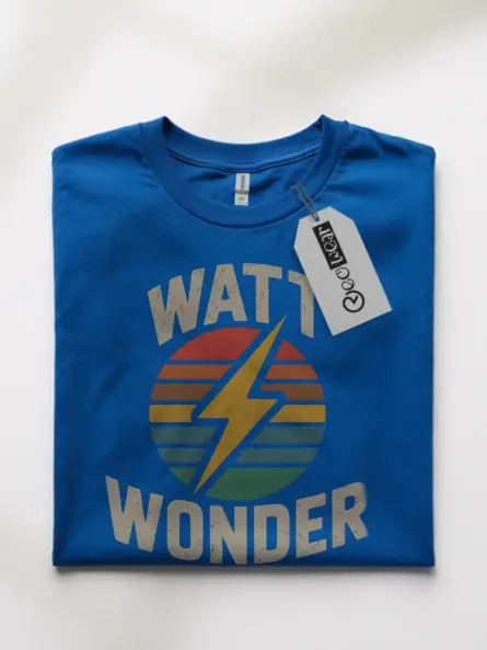WATT WONDER Vintage Electrician T-Shirt - Image 10