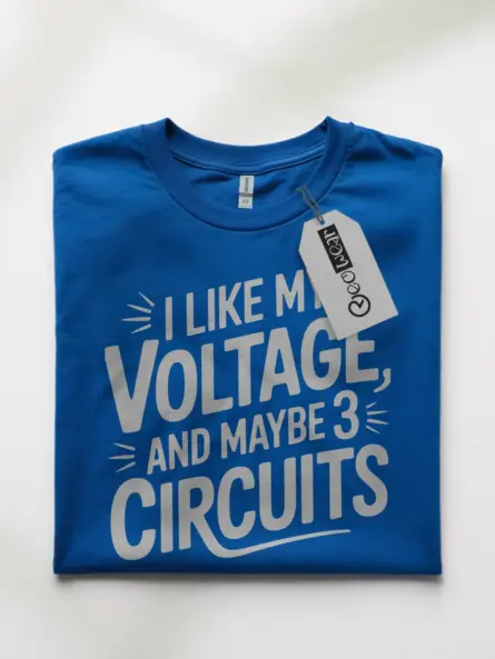 Voltage Humor Shirt for Electricians & STEM Nerds - Image 10