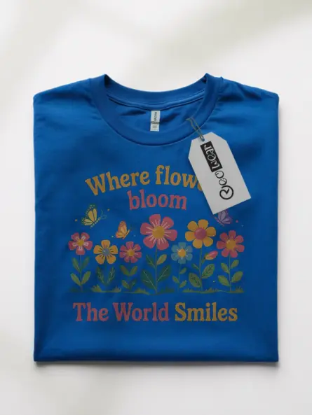 Uplifting Positive Floral Quote T-Shirt - Image 10