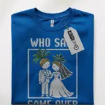 retro gamer wedding t-shirt