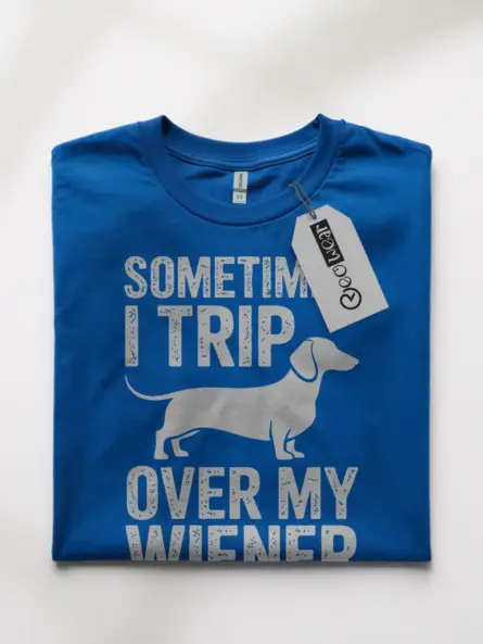 Hilarious Wiener Dog Shirt – Sometimes I Trip Over My Wiener - Image 7