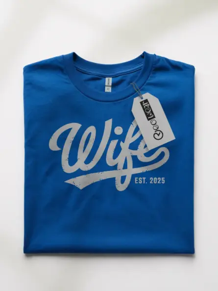 Wife Est 2025 T-Shirt – Vintage Bridal Shower Gift Tee - Image 7