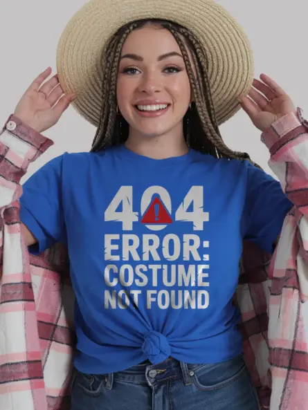 royal blue Royal Blue – 404 Error Costume Not Found T-Shirt