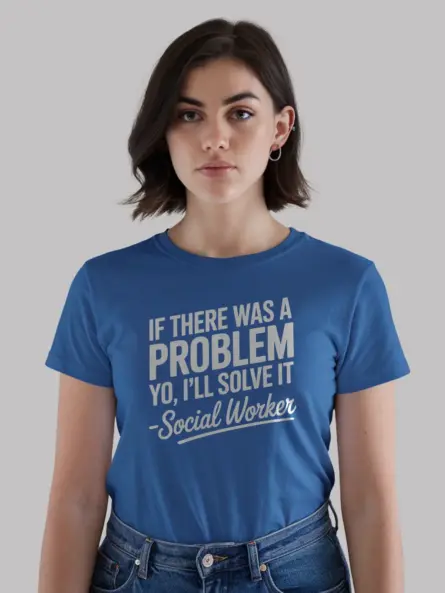 Funny Anxiety Tee Shirt for Social Workers - Image 12