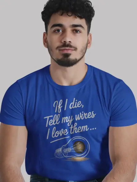 Funny Electrician T Shirt With Lightbulb Quote - Image 12