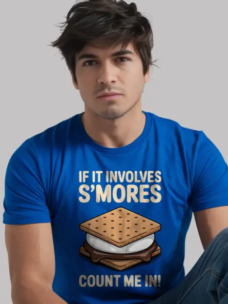 If It Involves S'Mores Count Me In T-Shirt - Image 12