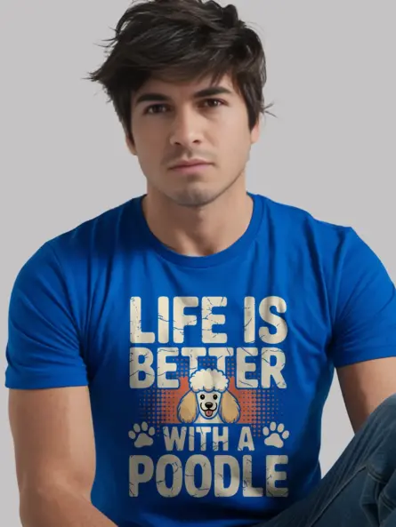 Life Is Better With a Poodle Shirt – Vintage Dog Mom Tee - Image 12