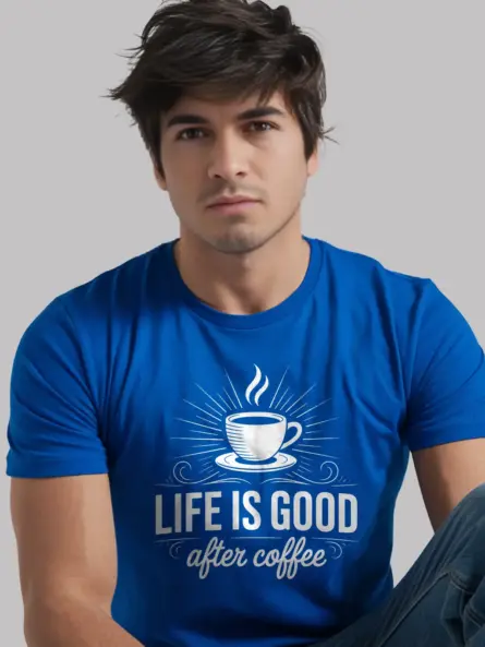 Minimalist Coffee Lover T-Shirt – Life Is Good After Coffee - Image 12
