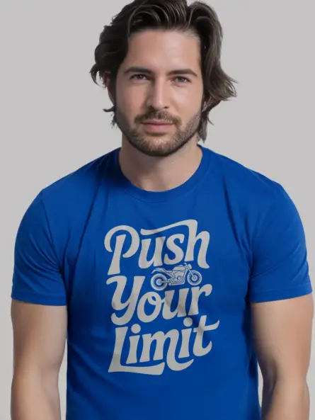 Push Your Limit Motorcycle Quote TShirt – Bold Biker Inspiration Tee - Image 12