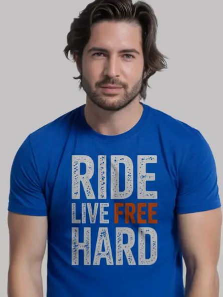 Ride Free Shirt – Bold Adventure Biker Graphic Tee - Image 12