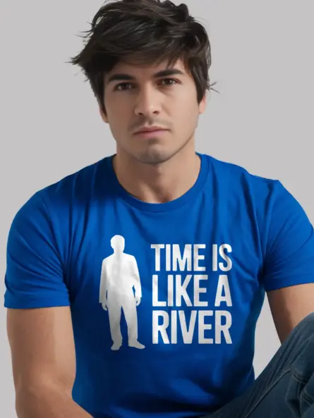 Time Is Like a River T-Shirt for Philosophy Lovers - Image 12