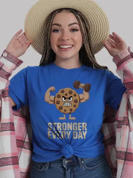 Tough Cookie Workout Shirt – Funny Fitness Motivation Tee for Foodies - Image 12