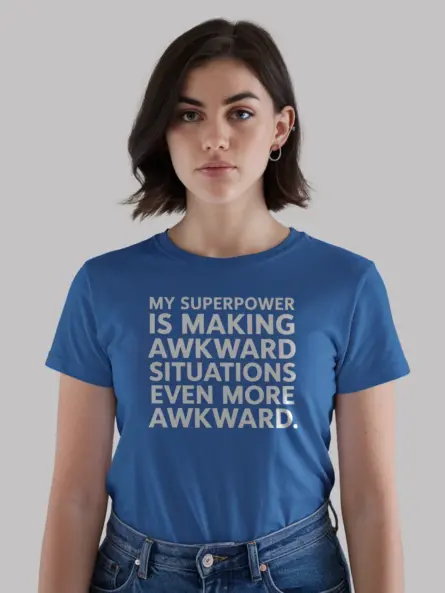 Awkward Is My Superpower Shirt – Funny Introvert Tee for Social Humor Fans - Image 12